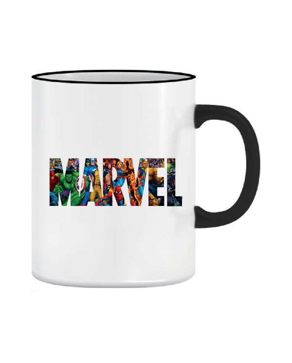 Puodelis Marvel logo herojai Puodelis Marvel logo herojai